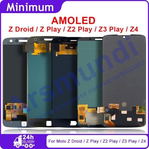 AMOLED For Motorola Moto Z Z2 Z3 Play LCD Display Touch Screen Digitizer Assembly Replacement For Moto Z Droid / Z4