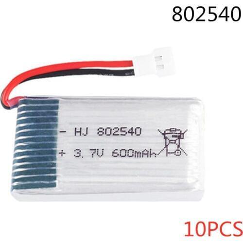 3.7V 600mAh 25C Lipo Battery for Syma X5C X5 X5SW CX-30 M68 509W DFDF161 Upgraded 600mAh battery Register 802540 10pcs/lot