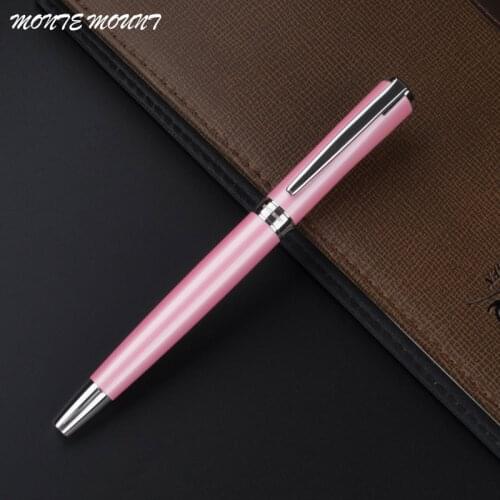 Luxury Roller Ball Pen 0.5mm Black Ink Metal Ballpoint Pen for Business Writing Gift Office School Supplies