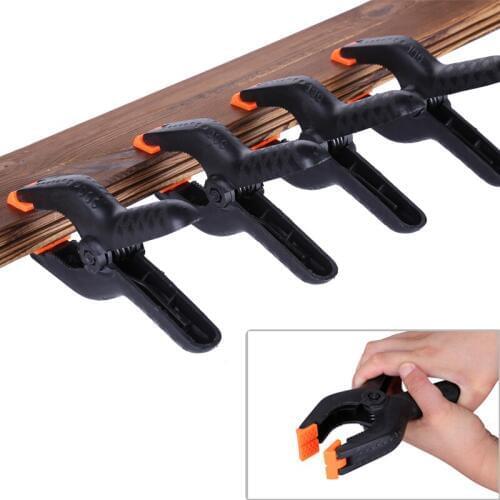 4PCS/Lot 6 inch DIY Tools A-Shape Plastic Nylon Clamps for Woodworking Universal Spring Clip Photo Studio Grampo Clamp