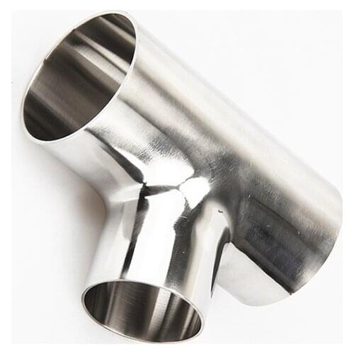 45mm x 38mm x 45mm OD 304 Stainless Steel Sanitary Weld Tee Connector Pipe Fitting For Home Brew Homebrew