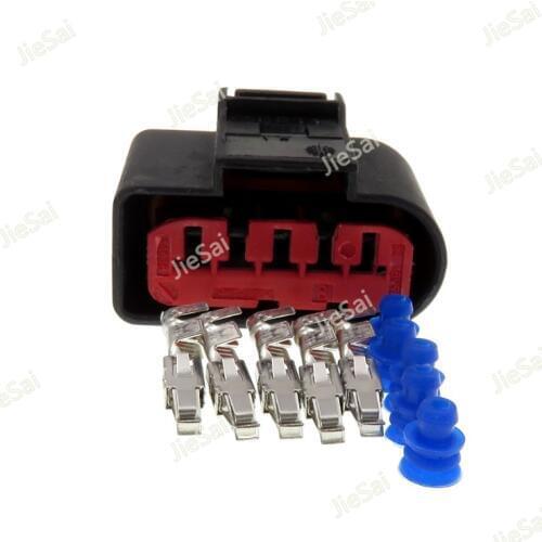 5 Pin 1J0 973 775A 1J0973775A MAF Automotive Mass Air Flow Plug Waterproof Connector For VW Audi