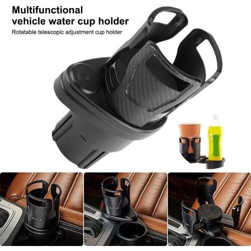 Car Water Cup Holder Car Cup Holder Expander Adapter 360 Degree Rotating Adjustable and Extendable Drink Water Bottle Holder