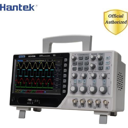 Hantek DSO4204B USB Digital Oscilloscopes 4Channels 200Mhz 1GS/s Sample Rate PC LDC Display Electric Storage Oscilloscope