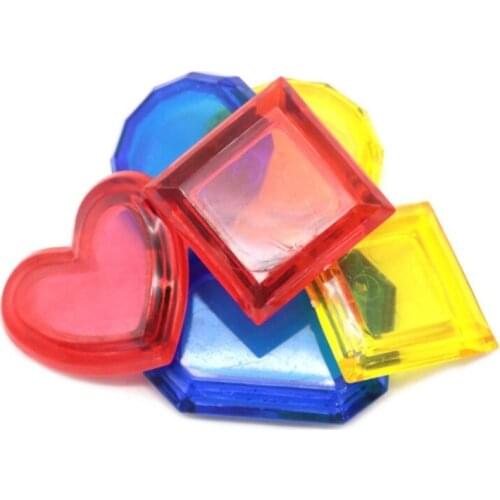 D7WF Toddler Swimming Toys for Kids1-3 Year Old Diving Set Toy Baby Birthday Gifts Diamond Shaped Colorful Toys