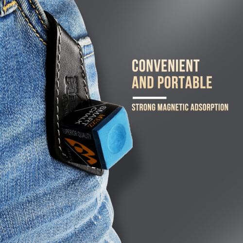 Bounty Hunter Chalk Holder Magnetic Billiard Pool Cue Snooker Chalk Holder Silent Square Carrying Holder Billiard Accessories