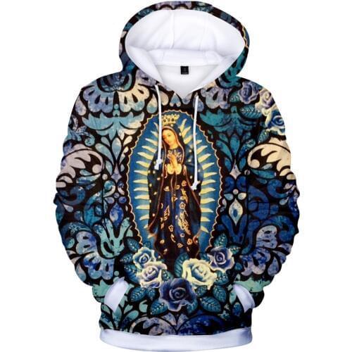 Our Lady Of Guadalupe Virgin Mary Mexico Mexican 3d hoodies 4xl harajuku hoodie pullover sweatshirt streetwear Jacket clothes