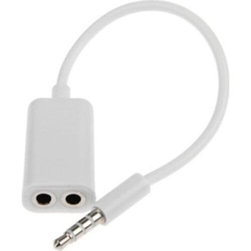 1PC 3.5 Mm Jack Aux Audio Cable 1 Male To 2 Female Headphone Splitter Y Extension Cable For Car Phone Tablet Audio Cable