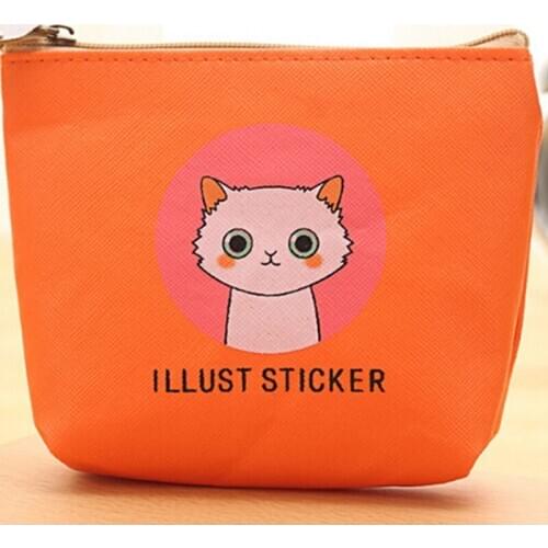 Cartoon Cat Coin Purses Women Wallets Small Cute Animal Card Holder Key Bag Money Bags for Girls Ladies Purse Kids Children