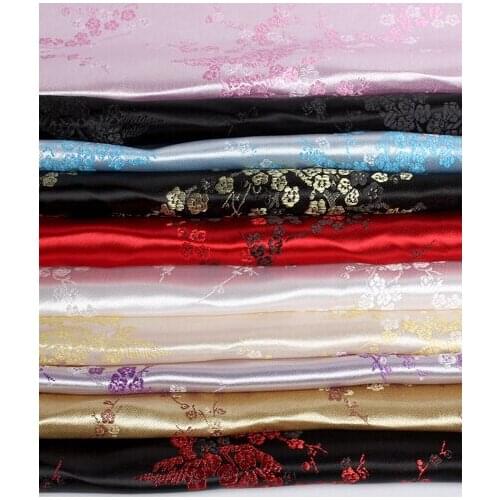 90cm*50cm Brocade fabric COS kimono costume cheongsam brocade fabric / Plum series cosplay wedding party dress farbic