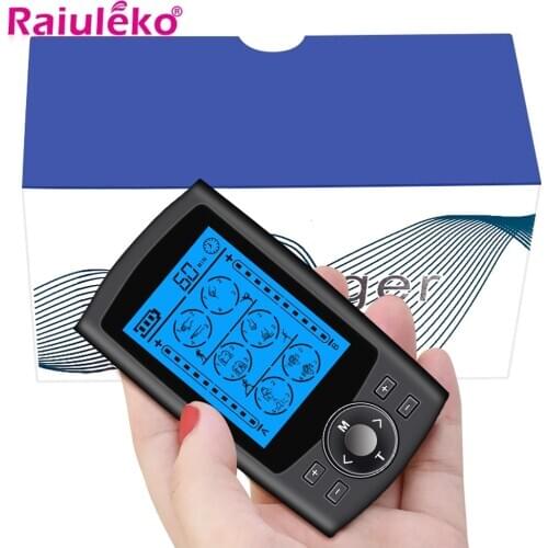 Health Care Digital Therapy Machine LCD Screen 4 Pads 20 Levels Massager Acupuncture Body Massager Electric Massager Ultralight