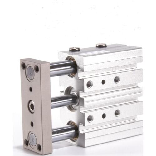 MGPM Series Three-Shaft Magnetic SMC 3 Position Pneumatic Guide Rod Air Cylinder MGPM12/16-10Z-20Z-30Z-50Z-75Z-100Z-125Z