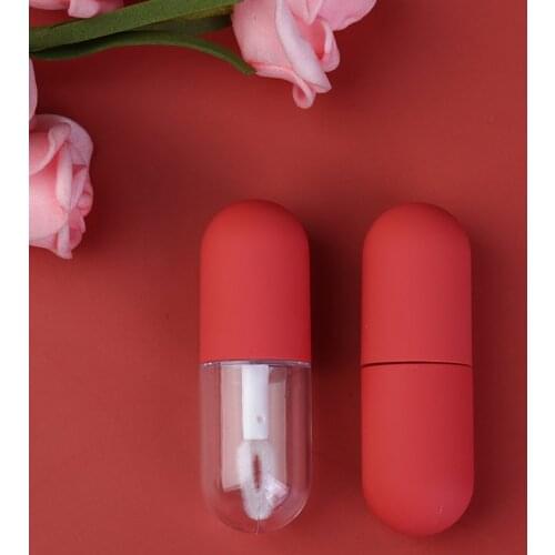 4.5ML Lip Gloss Mini Capsule Tube Moisturize Clear Lip Gloss Change Color Plumping Lipgloss Glitter Makeup Glossier Lip Tint