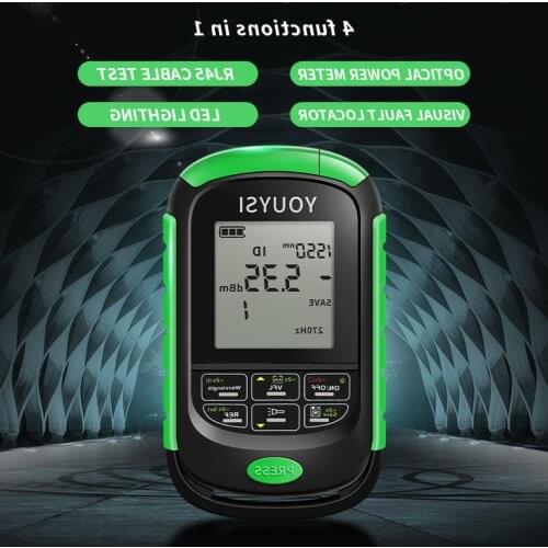 4 in Mini 1 Multifunction Optical Power Meter Visual Fault Locator Network Cable Test optical fiber tester 5km 15km 30 KMVFL