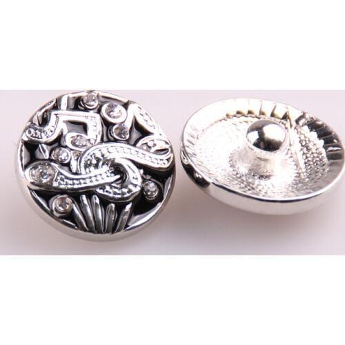 MOODPC New arrived 1.8-2cm alloy rhinestone crystal musical symbol charm Fashion metal snap button charms Free shipping