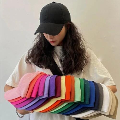 Womens Black Cap Mens Solid Color Cotton Baseball Cap Unisex Kpop Snapback Caps Casquette Bob Fitted Gorras Hip Hop Dad Hats