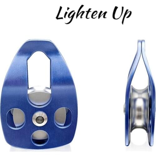 32kN Outdoor Climbing Pulley Across the Single Pulley Mountaineering Pulley Hoisting Transport Pulley