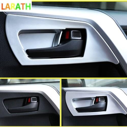 The new For Toyota RAV4 2016 2017 ABS Matte Interior Inner Door Handle Bowl 4pcs Frame Trim Auto Accessories Styling
