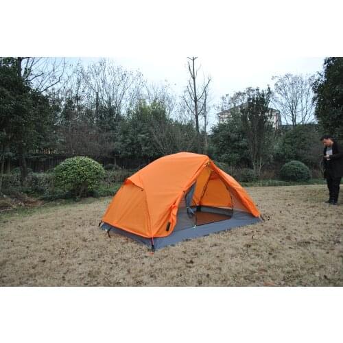 High-end Orange Ultralight tent,Double Layers 2 Person camping Tent, CZX-463 mountain Tent,backpacking tent come with footprint