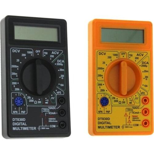 Professional Digital Multimeter LCD Display 1999 Counts DC AC Voltmeter Amp Ohm Diode hFE Continuity Tester Ammeter Voltmeter