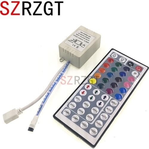 Led Controller 44 Keys LED IR RGB Controler LED Lights Controller IR Remote Dimmer DC12V 6A For RGB 3528 5050 LED Strip
