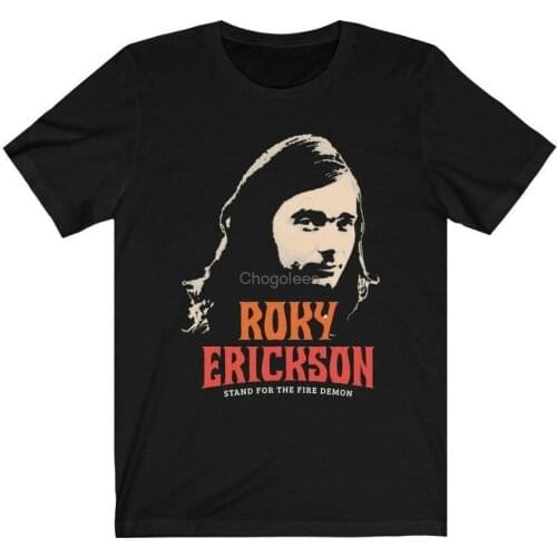 Roky Erickson (1947 2019) Stand For The Fire Demon Gift For Fans Musician Singer Songwriter Fans Rock USA T Shirt For