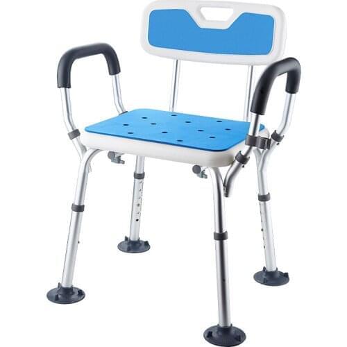 Special bath chair for the elderly safety toilet armrest folding bath stool for the elderly anti slip artifact