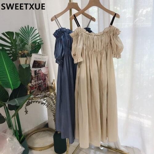 SWEETXUE Off-the-shoulder Summer Dresses