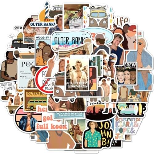 10/30/50pcs/pack Classic TV Show Outer Banks Graffiti Lable Stickers For Motorcycle Computer Car Childrens Toys Guitar Luggage