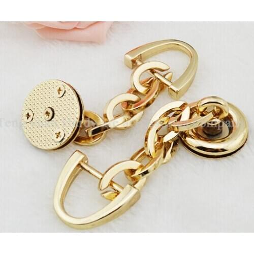 10pcs/ lot Bags Packet ring DIY manual bag Luggage hardware accessories chain decorative buckle Shoulder belt buckle