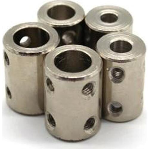 4 / 5 / 6 / 8 / 10 mm RC Airplane Model Motor Jaw Steel Shaft Coupling Coupler Rigid Motor Connector