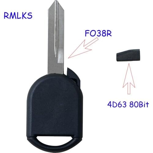 Car Key Transponder Replacement With ID83 ID63 Chip for H84-PT 40 Bit J47 Car Use Fit for Ford Crown Victoria 2003 - 2010