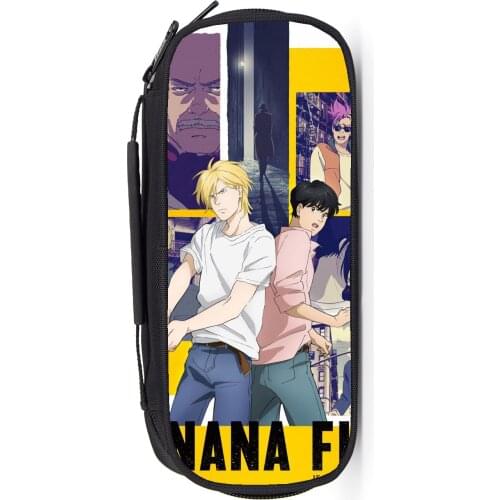 Banana Fish Boys Girls Cartoon Pencil Case Bag School Pouches Children Student Pen Bag Kids Purse Wallet