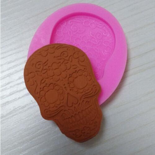 Cupid creative skull chocolate silicone fandont mold cake decoration baking tools