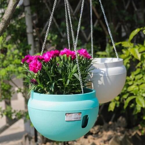 With Fower/Green Plant Modern Style Flower Pot Plastic Pot Hanging Baskets For Plants Plants Pots For Home decoration