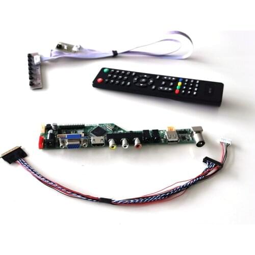 For LTN156AT19-001/W01 VGA USB AV RF TV56 display controller drive card WLED LVDS 40Pin laptop panel 1366*768 15.6" DIY kit