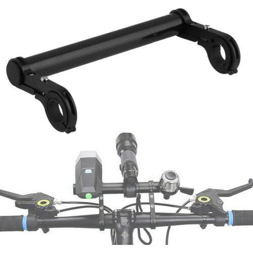 Double Clamp Bike Bracket Bicycle Accessories for Holding Flashlight GPS Phone Bike Handlebar Extender Set