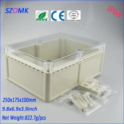 Brand box electronic project box (1pcs)250*175*100mm enclosures for electronics distribution box waterproof electronic enclosure