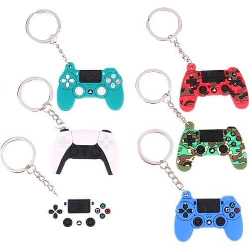 Game Machine Keychain & Keyring Cute Gamepad Boyfriend Joystick Key Chain PS4 Game Console Keychains Bag Car Hanging Key Ring