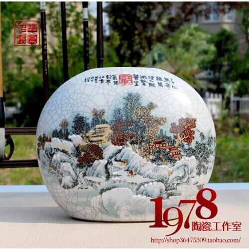 Jingdezhen ceramic vase archaize kiln vase Modern porcelain European furnishing articles
