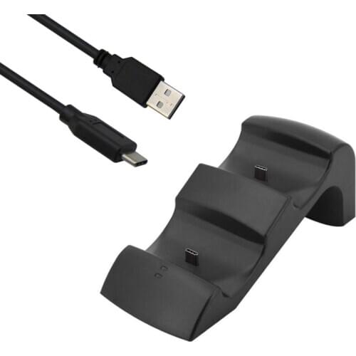 Handle Controller USB Charger Dual Type C Charging Dock Stand Station Cradle Holder for PS5 Gaming Console Gamepad