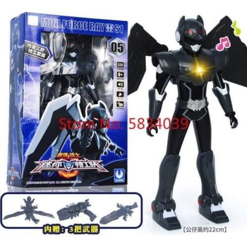 Korea Mini Force Transformation Toys Electric Warrior Deformed Robot Action Figure Weapon Boy Toy Children Souvenir Gift 44