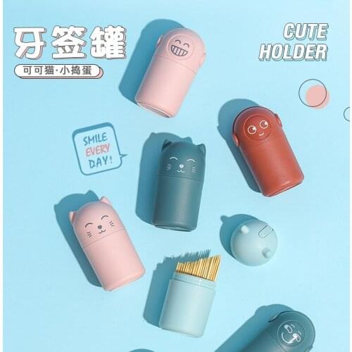 Toothpick box toothpick container creative family tools cartoon storage toothpick and fruit box compact 10 styles