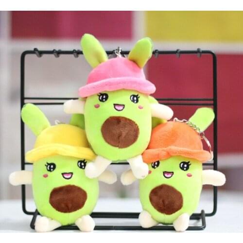 12 cm realistic avocado plush toy doll cute fruit pendant creative keychain bag ornaments fun gifts for kids