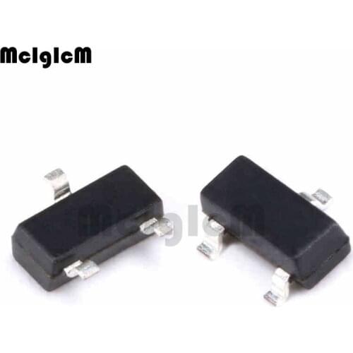 MCIGICM 100pcs BC856A Bipolar (BJT) Transistor PNP 65V 100mA 200MHz 300mW Surface Mount SOT-23-3,bc856
