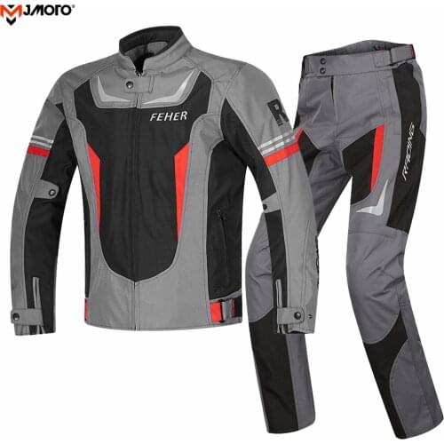 Motorcycle Jacket Motorbike Riding Moto Protective Gear Jacket Pants Windproof Moto Touring Clothing Motorcycle Racing Suits 5XL