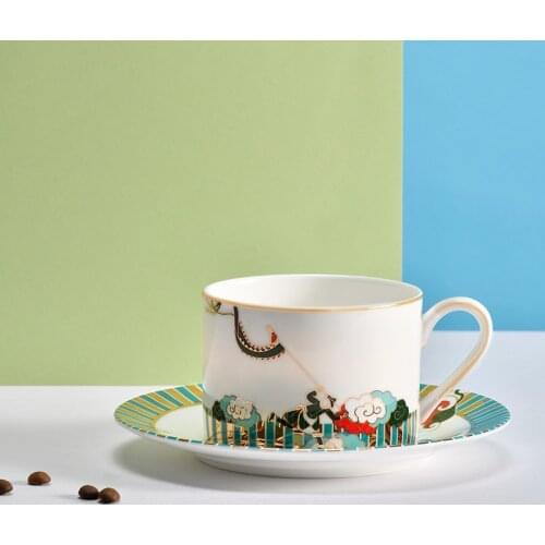 The Forbidden City Forbidden Ice Coffee Cup Set Imitation Enamel Cups Chinese Classic Drinkware Collection Birthday Gift