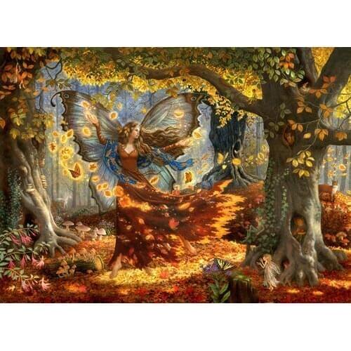 New Diamond mosaic diamond embroidery beads Beauty autumn tree angel oil diamonds cross stitch painting handwork kits wall decor