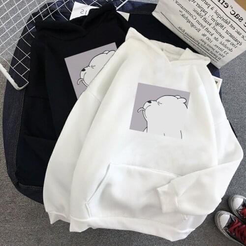 2020 new winter warm plus velvet womens student college cartoon Hoodies Sweatshirts