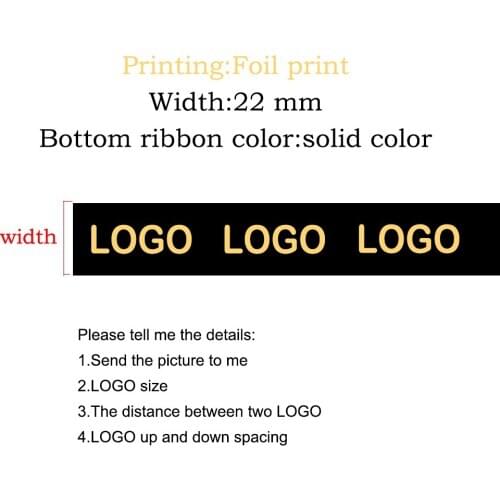 Personalize custom design 38mm foil printing solid color grosgrain ribbon 300 yards
